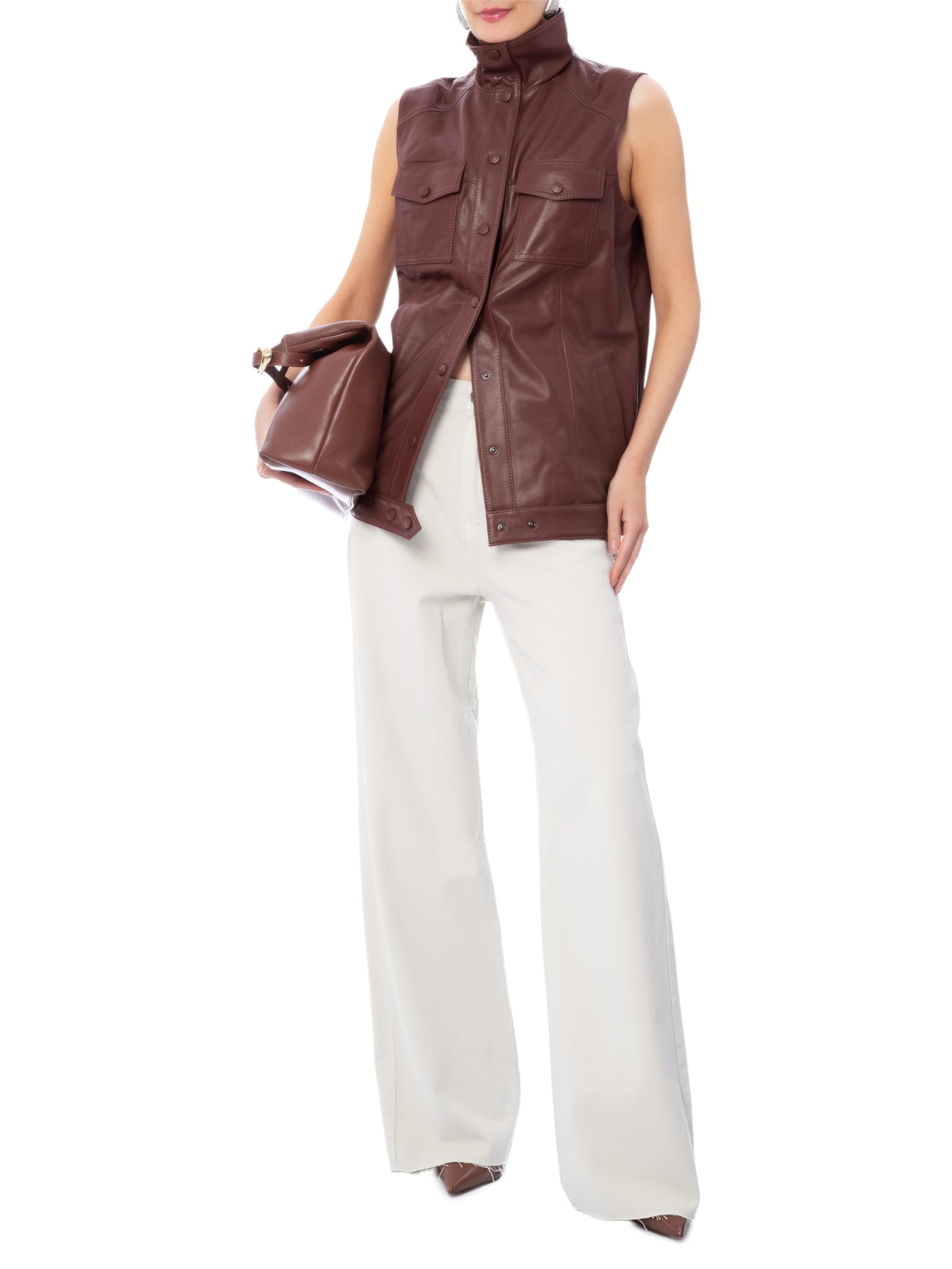Colete Feminino Infinity Oversized Vermelho Studio Kalline