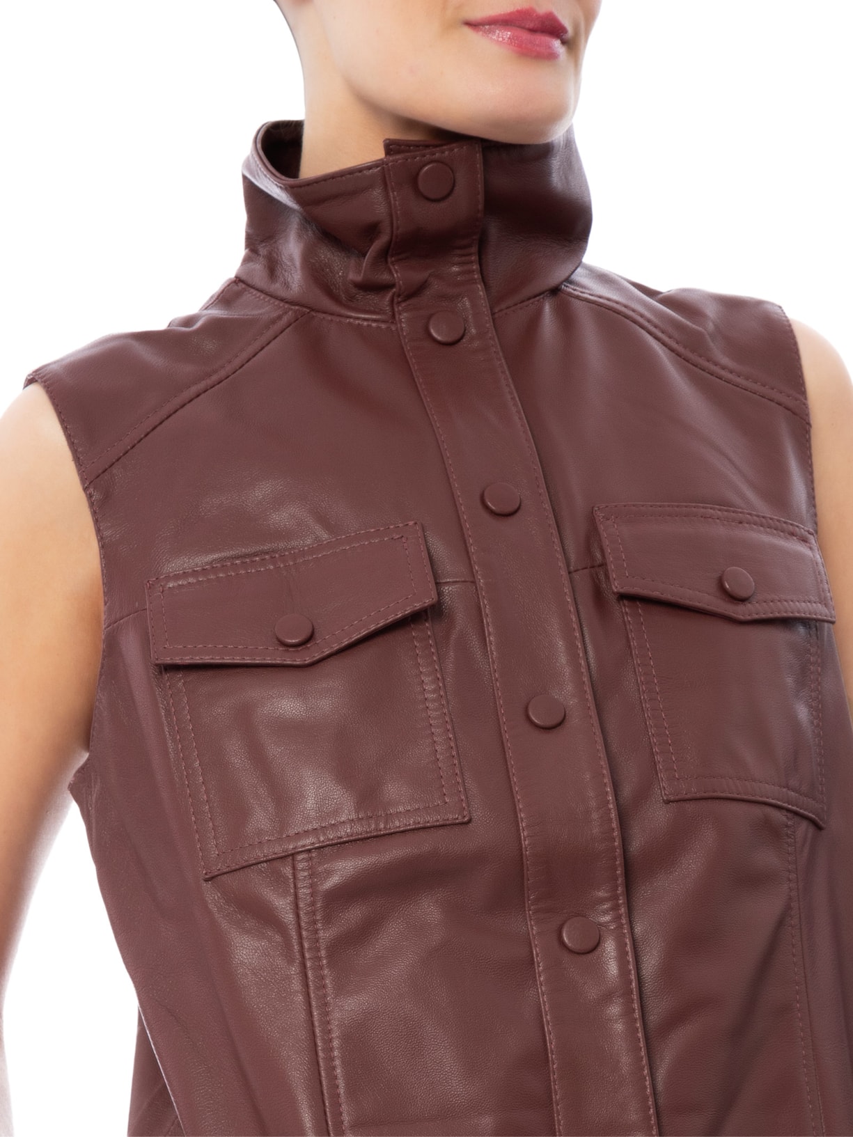 Colete Feminino Infinity Oversized Vermelho Studio Kalline