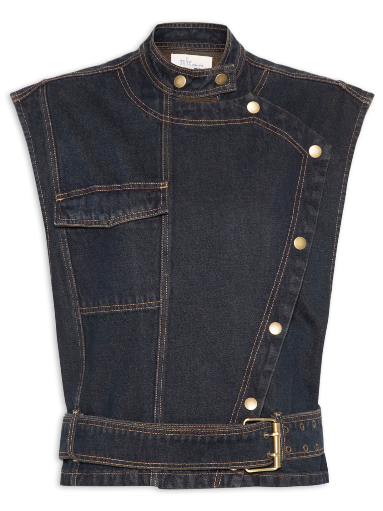 Colete Feminino Jeans Avery – Azul Nk