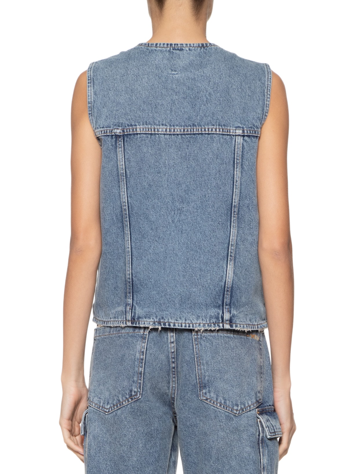 Colete Feminino Jeans Azul Hering + Nv