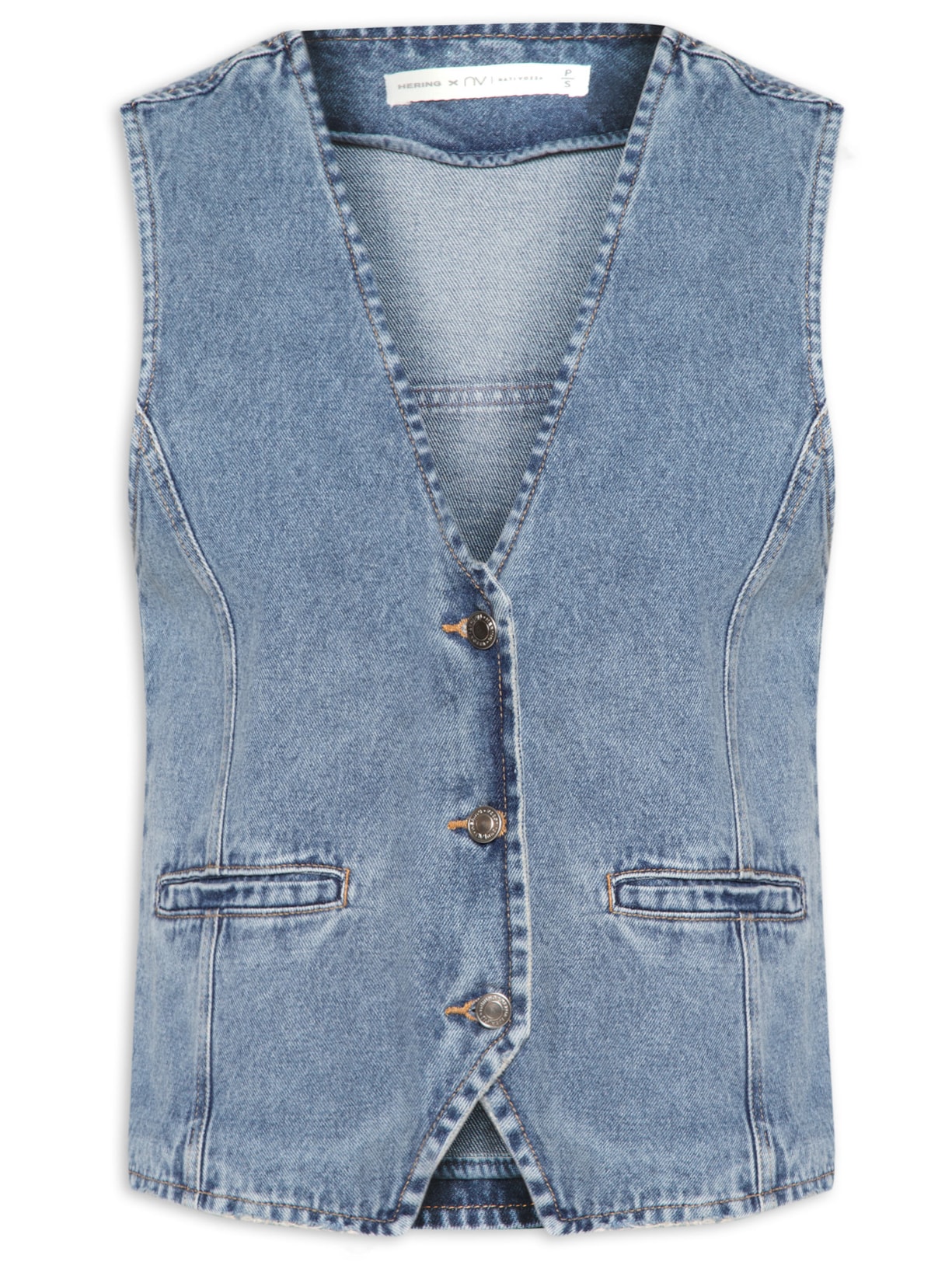 Colete Feminino Jeans Azul Hering + Nv