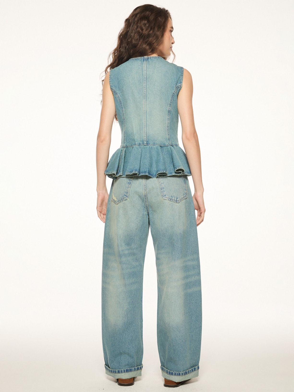 Colete Feminino Jeans Baggy V27 – Azul Mixed