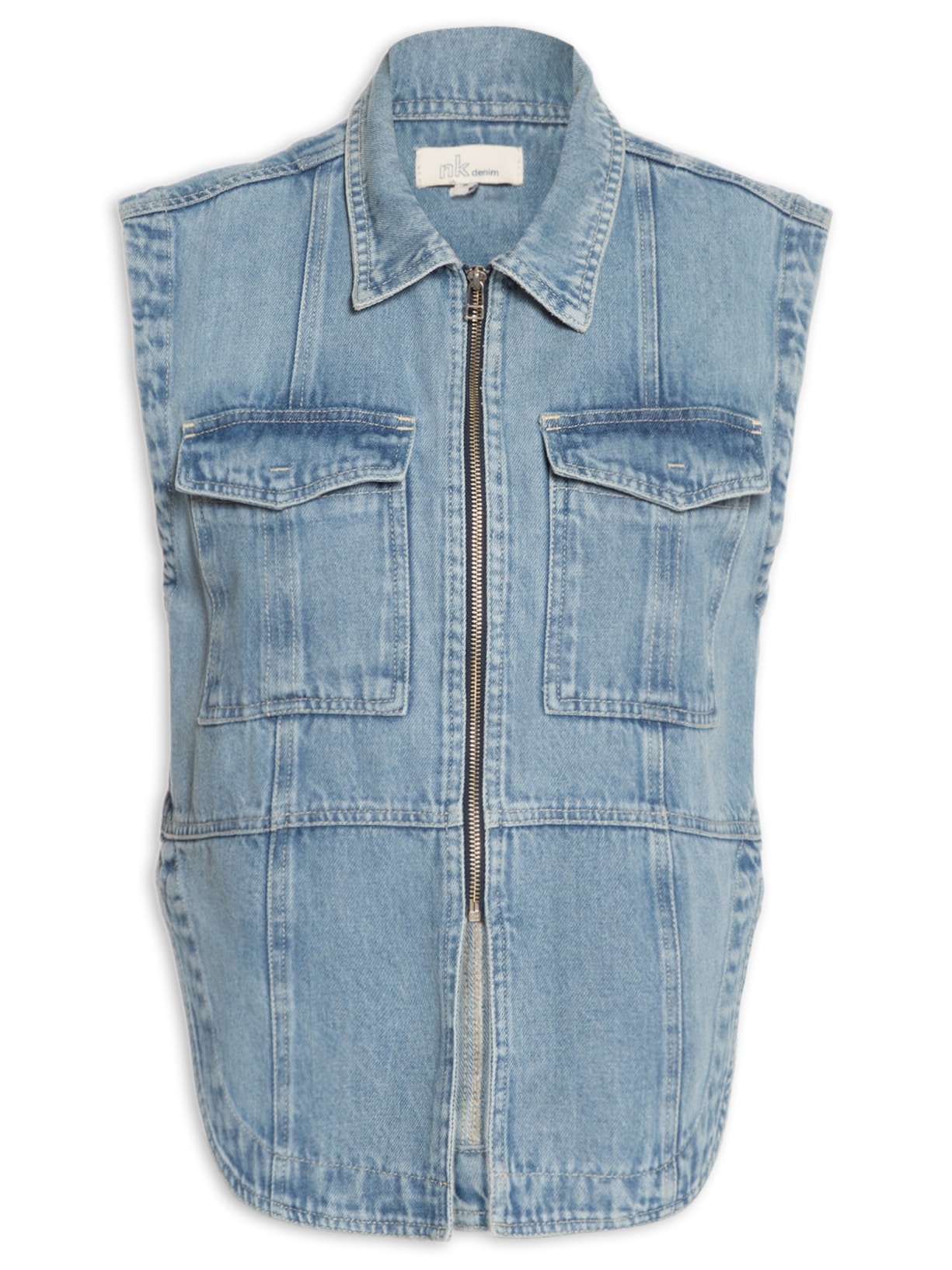 Colete Feminino Jeans Lana - Azul