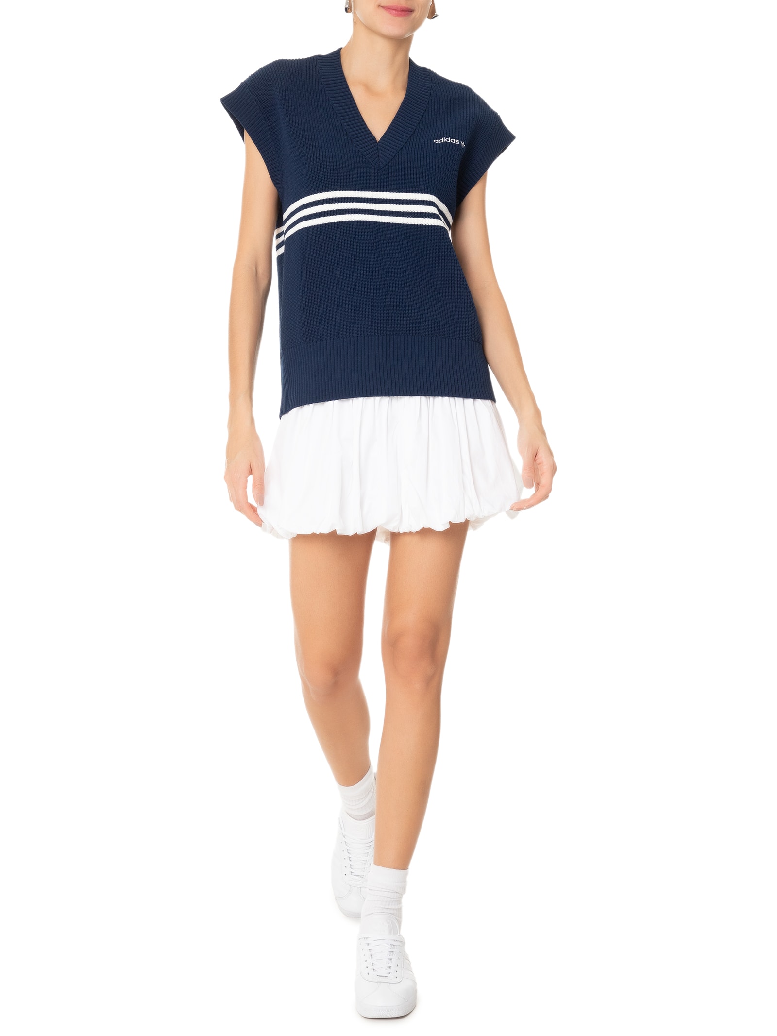 Adidas Originals - Colete Feminino Knitted Vest - Azul