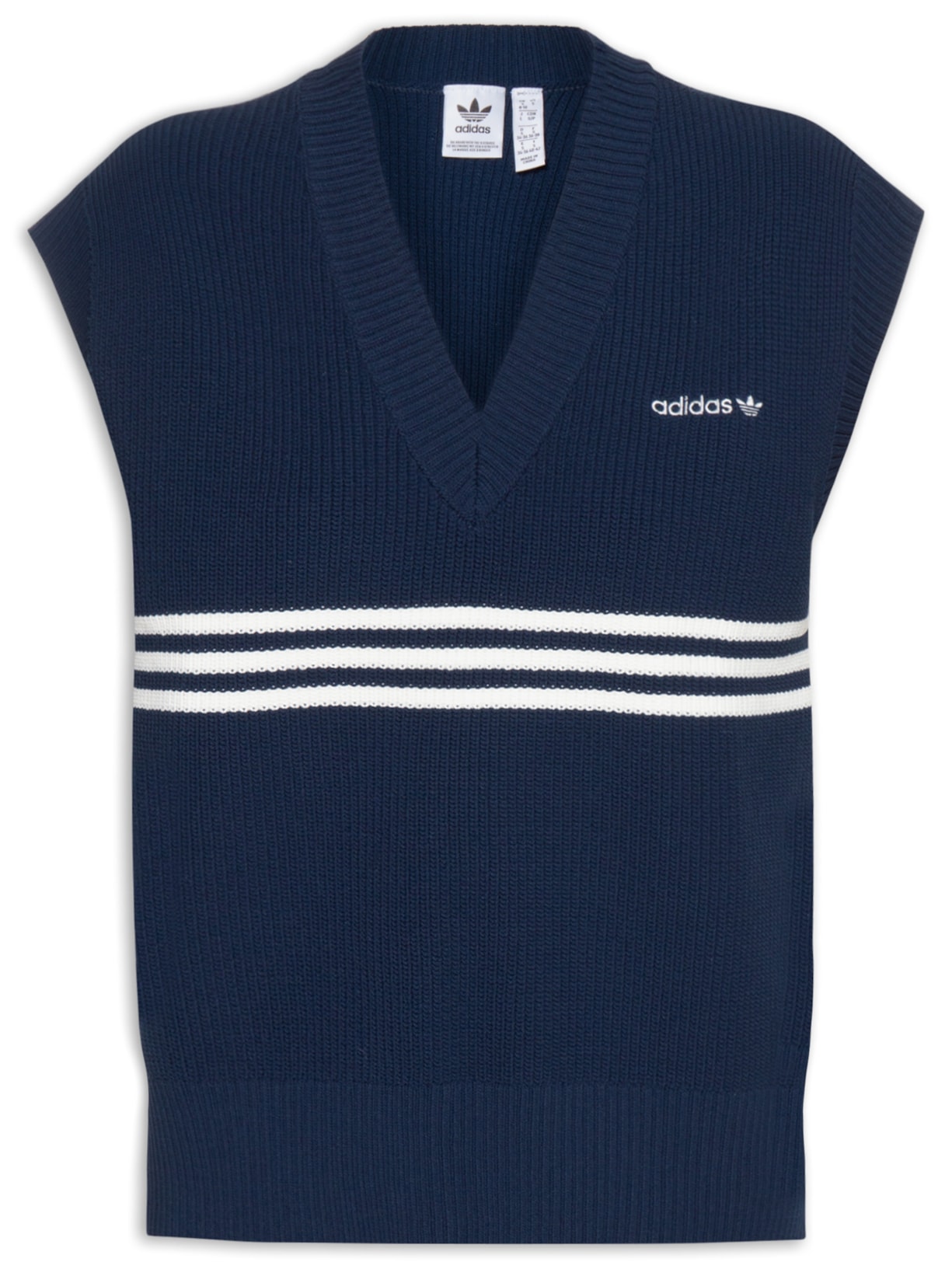 Colete Feminino Knitted Vest - Azul