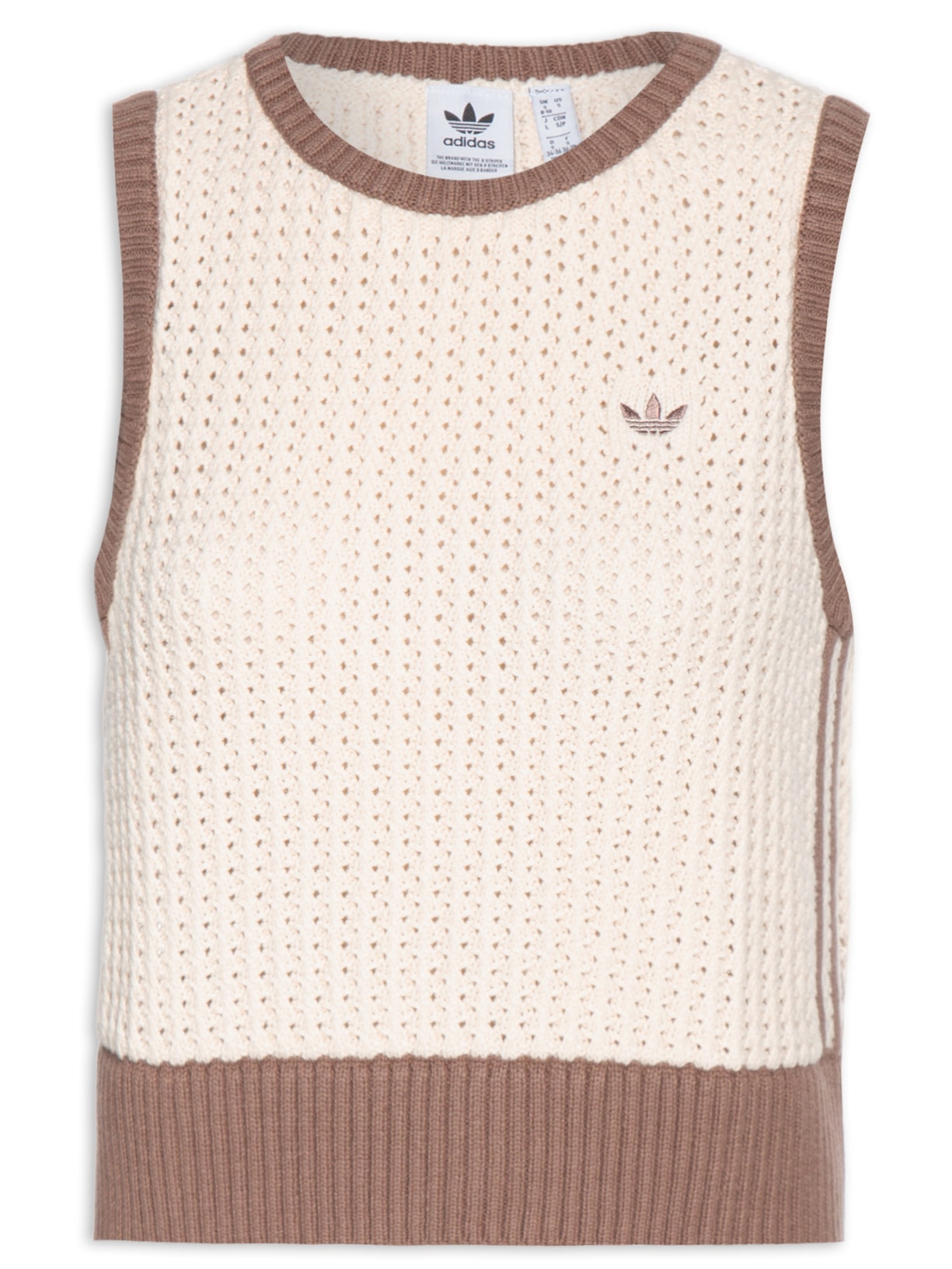 Colete Feminino knitted Vest - Off White