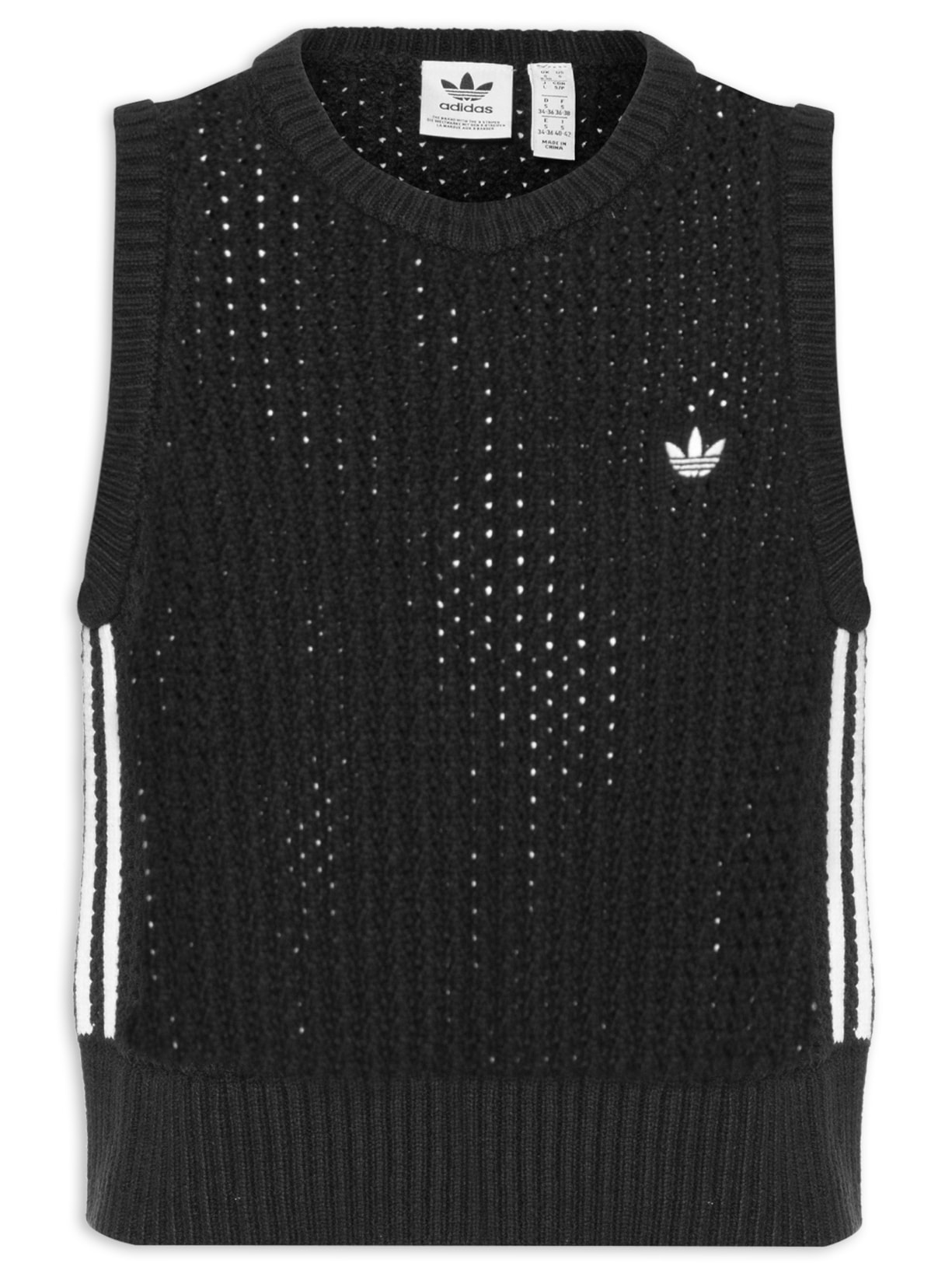 Colete Feminino Knitted Vest - Preto