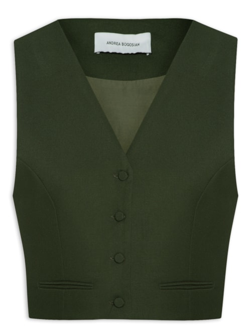 Colete Feminino Lã Ifadua - Verde