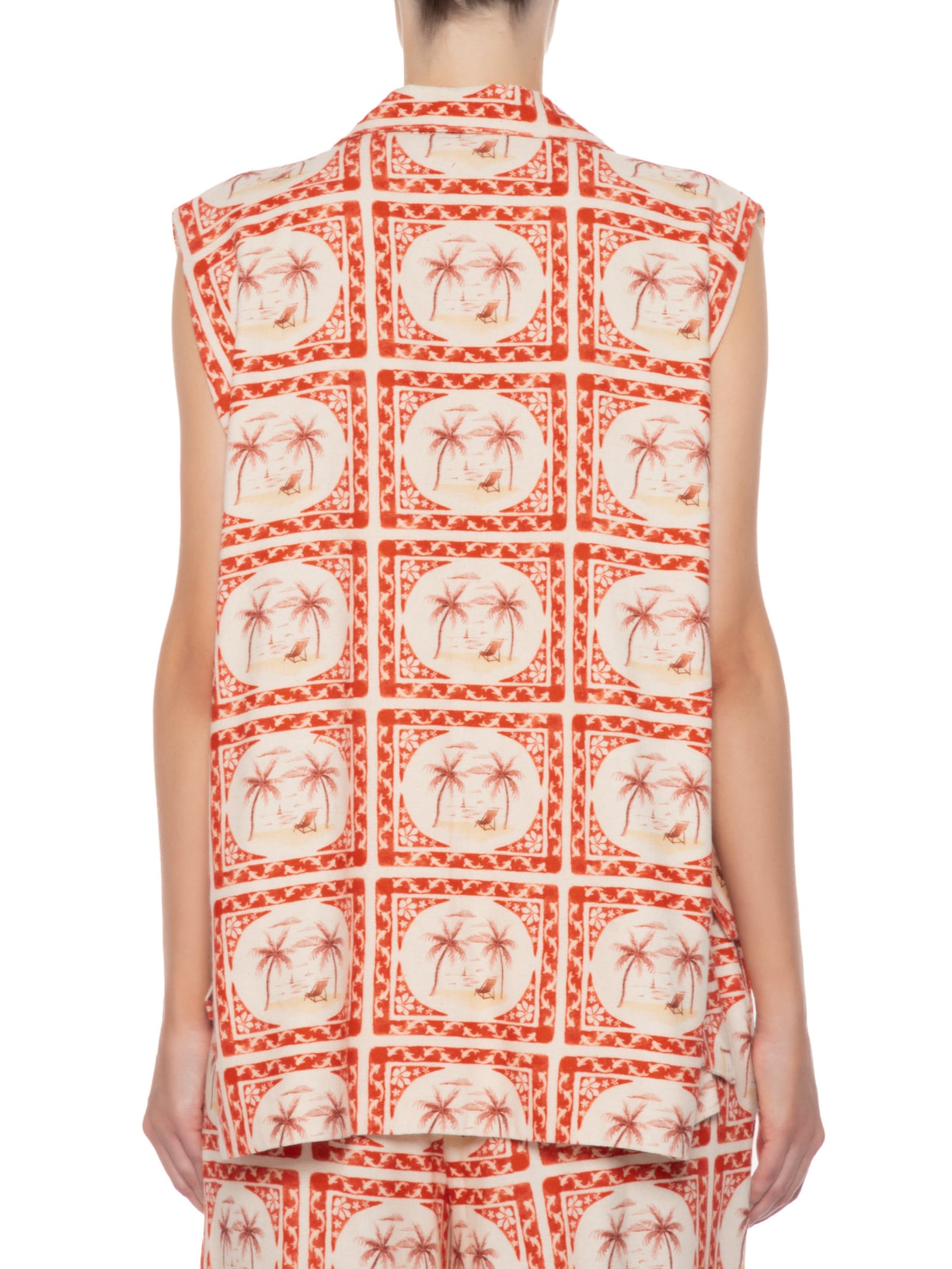 Colete Feminino Lembrança De Verão Vermelho Farm