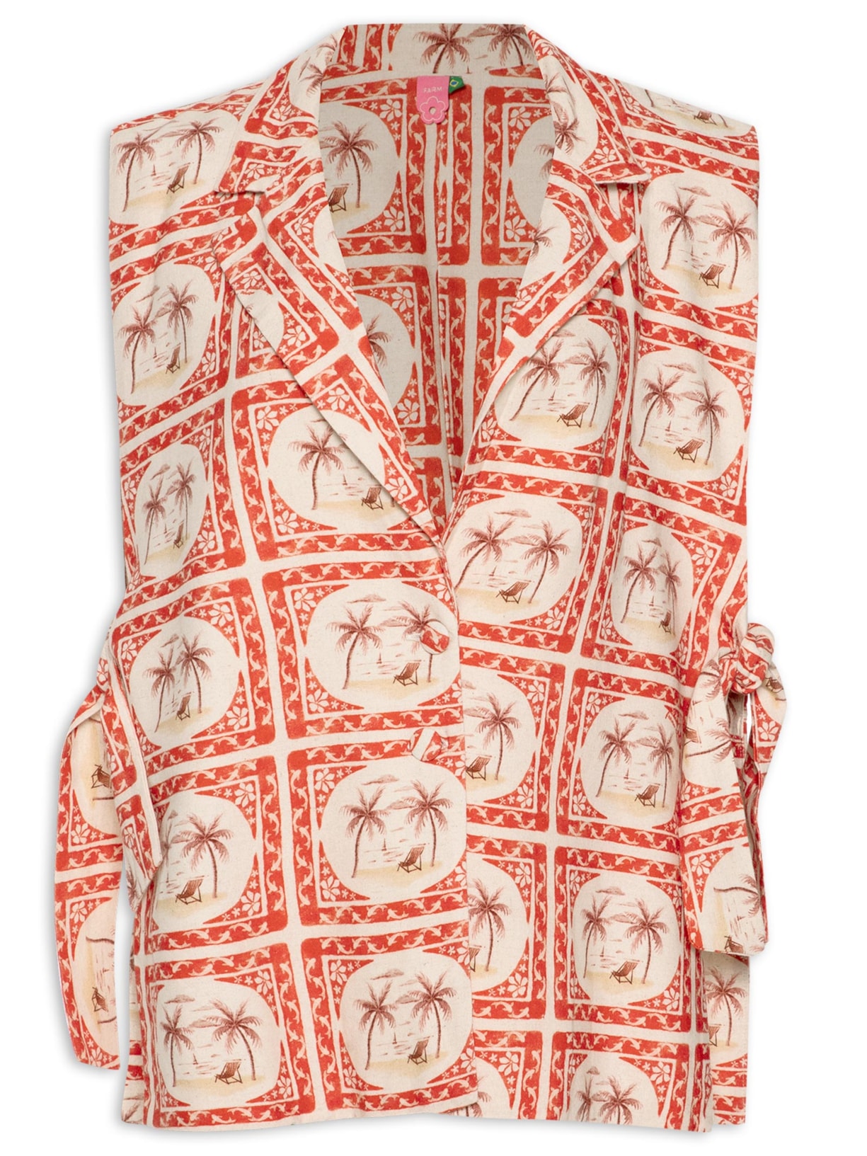 Colete Feminino Lembrança De Verão Vermelho Farm