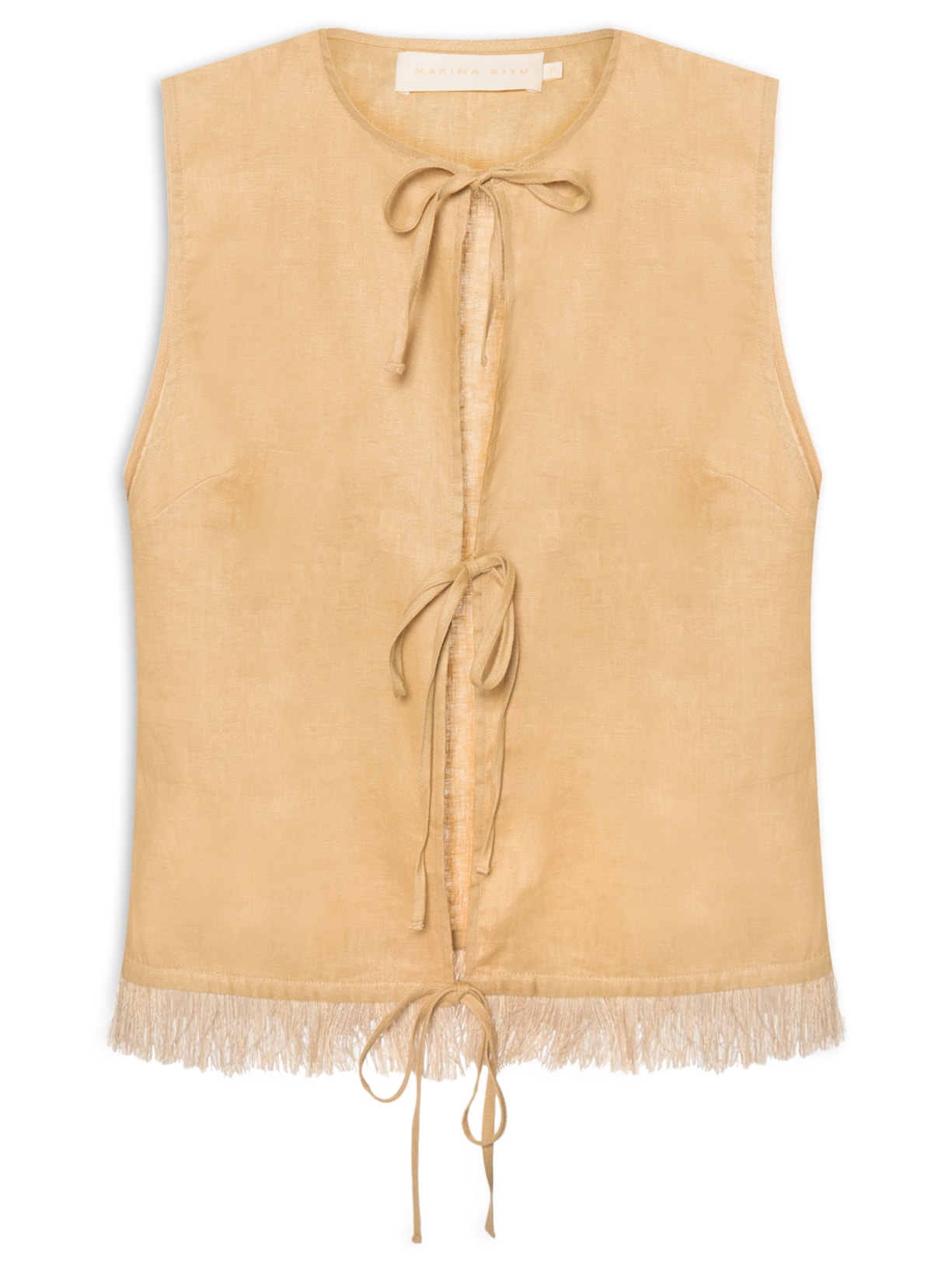 Colete Feminino Linen - Bege