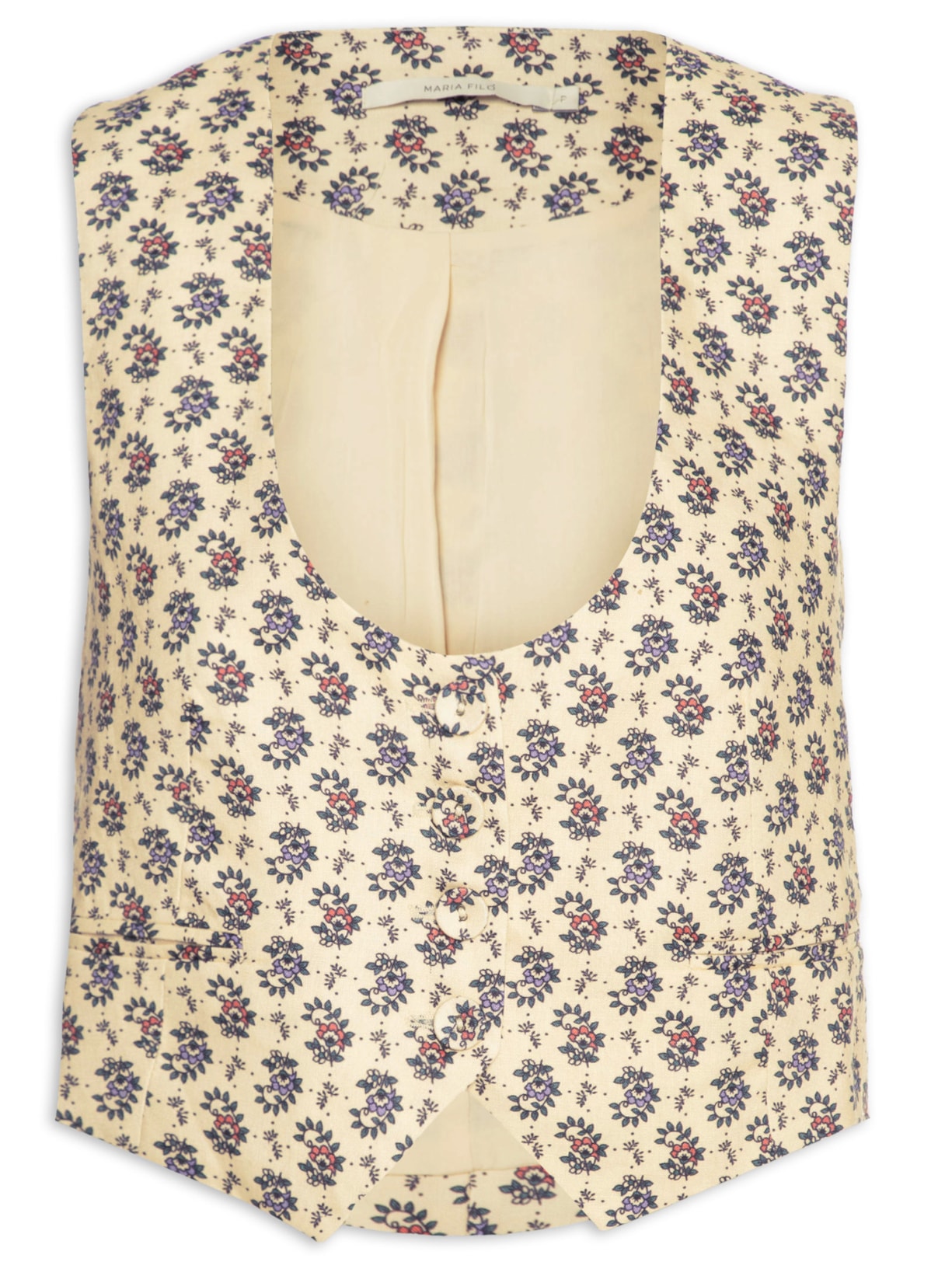 Colete Feminino Linho Gaya - Bege