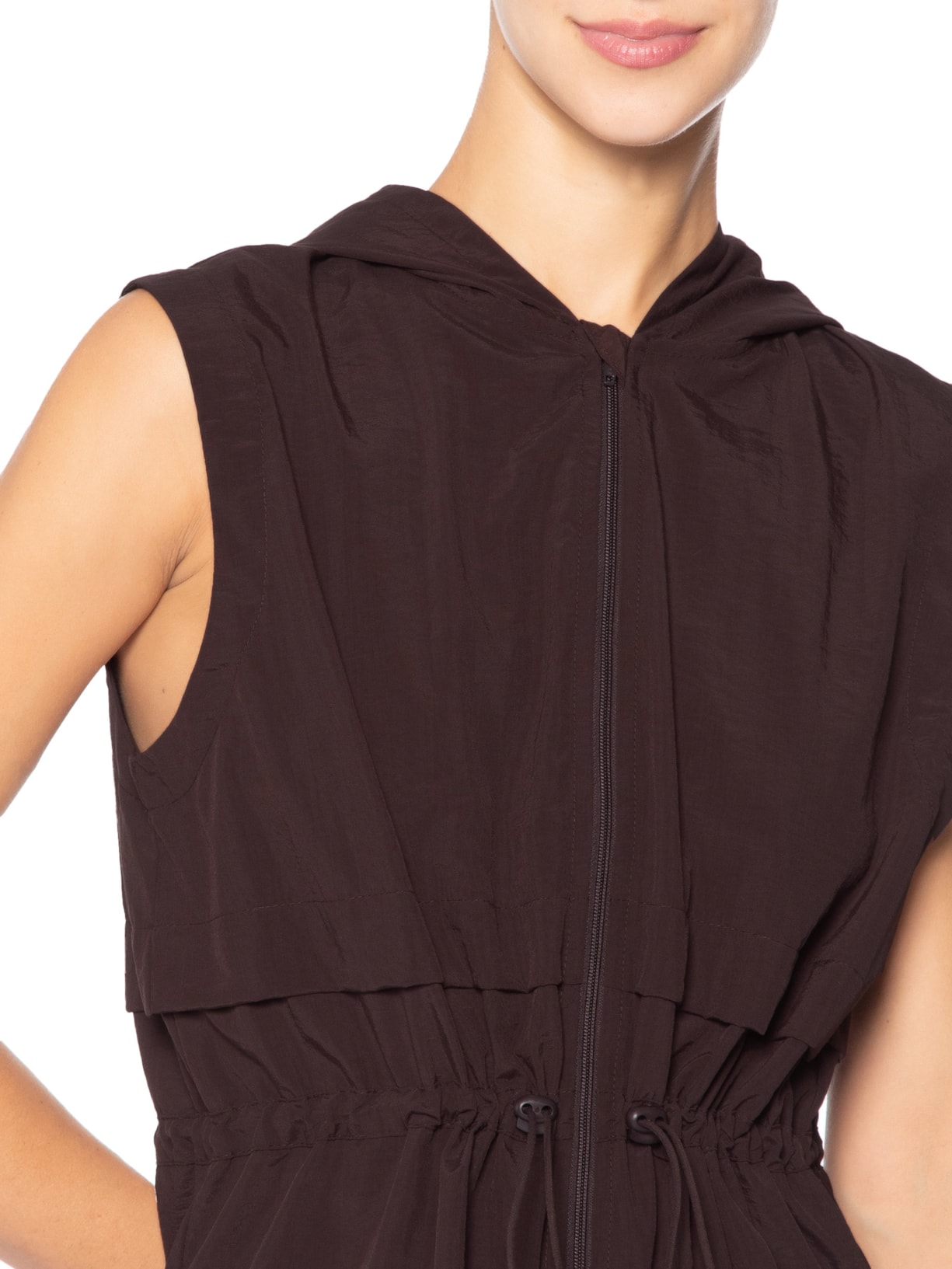 Colete Feminino Liso Marrom Body For Sure