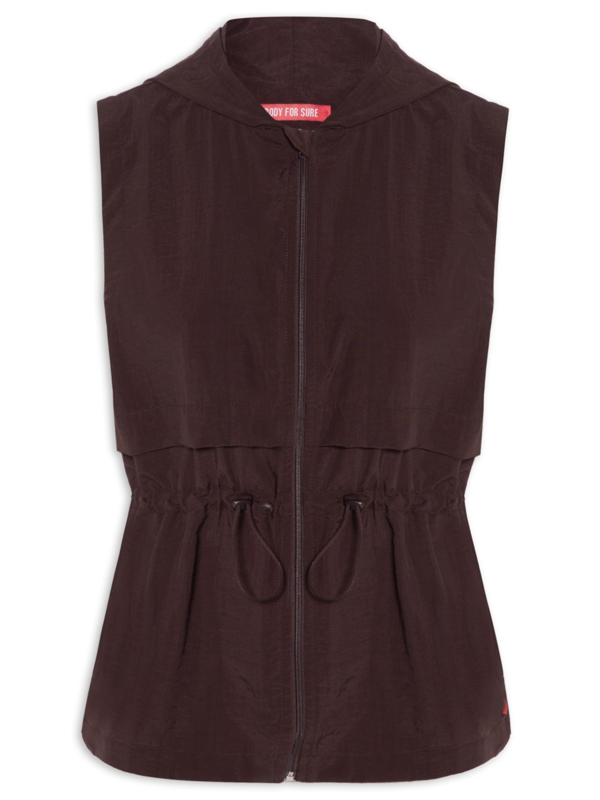 Colete Feminino Liso Marrom Body For Sure