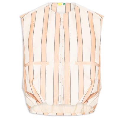 Colete Feminino Listras Lene - Bege