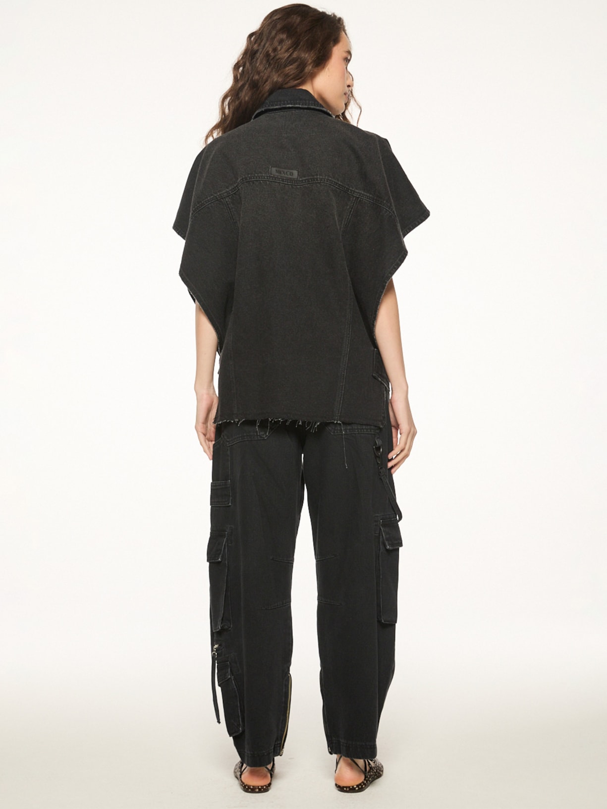 Colete Feminino Lunar Jeans V27 Preto Mixed