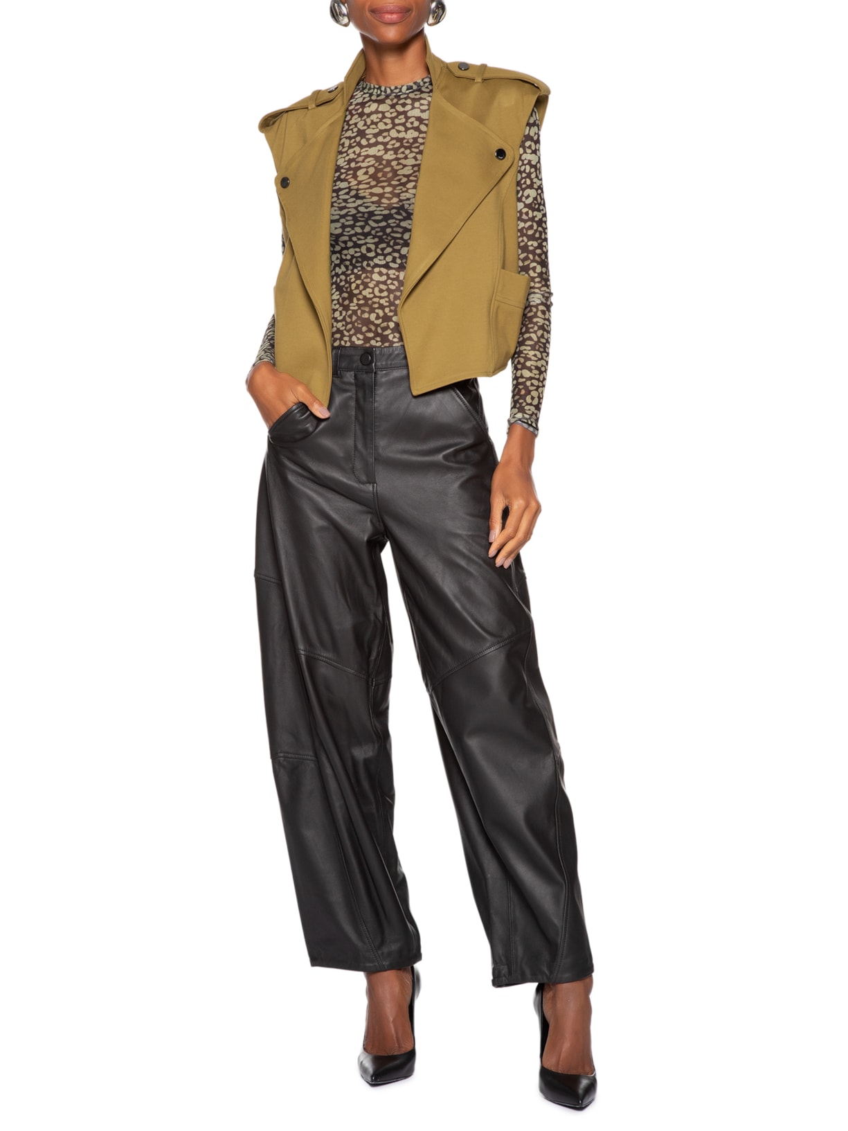 Colete Feminino Malha Estruturada Ateliê Verde Animale