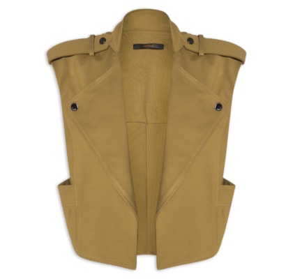 Colete Feminino Malha Estruturada Ateliê - Verde