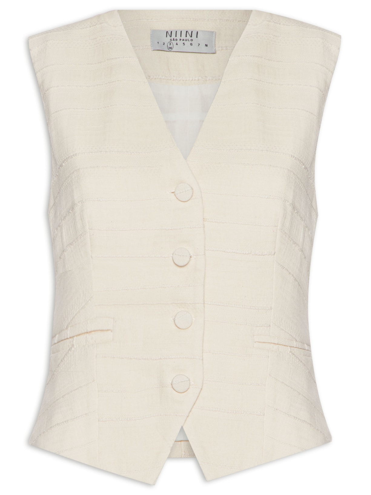 Colete Feminino Marion Natural - Bege