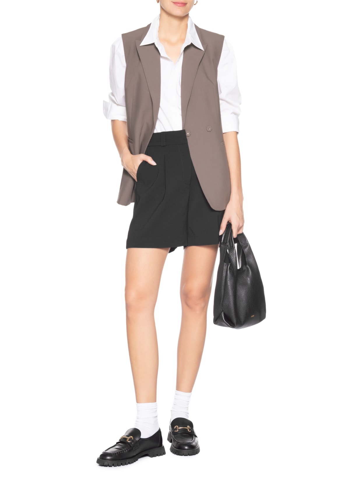 Colete Feminino Nic II Marrom Le Lis