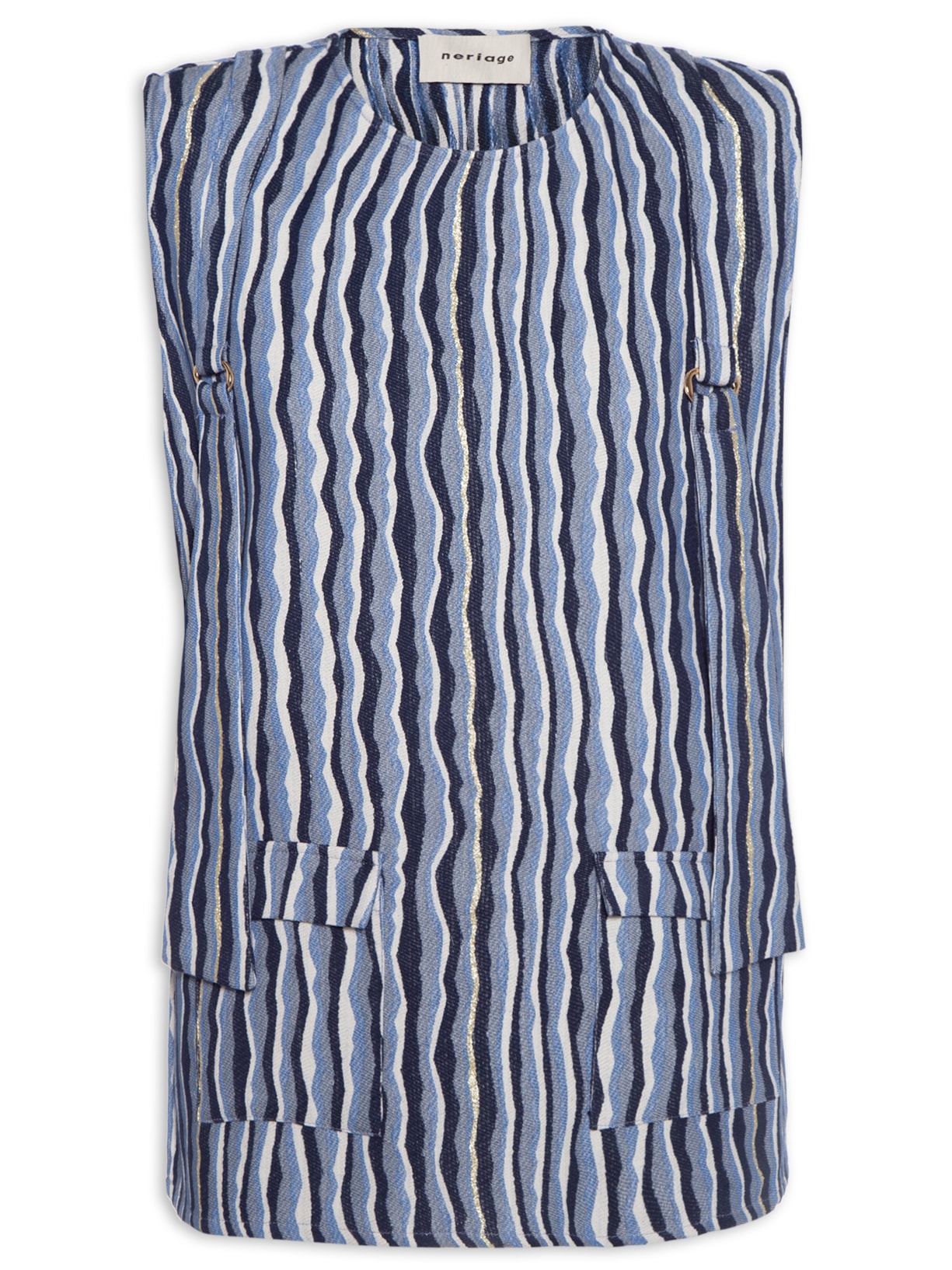 Colete Feminino Ondas - Azul