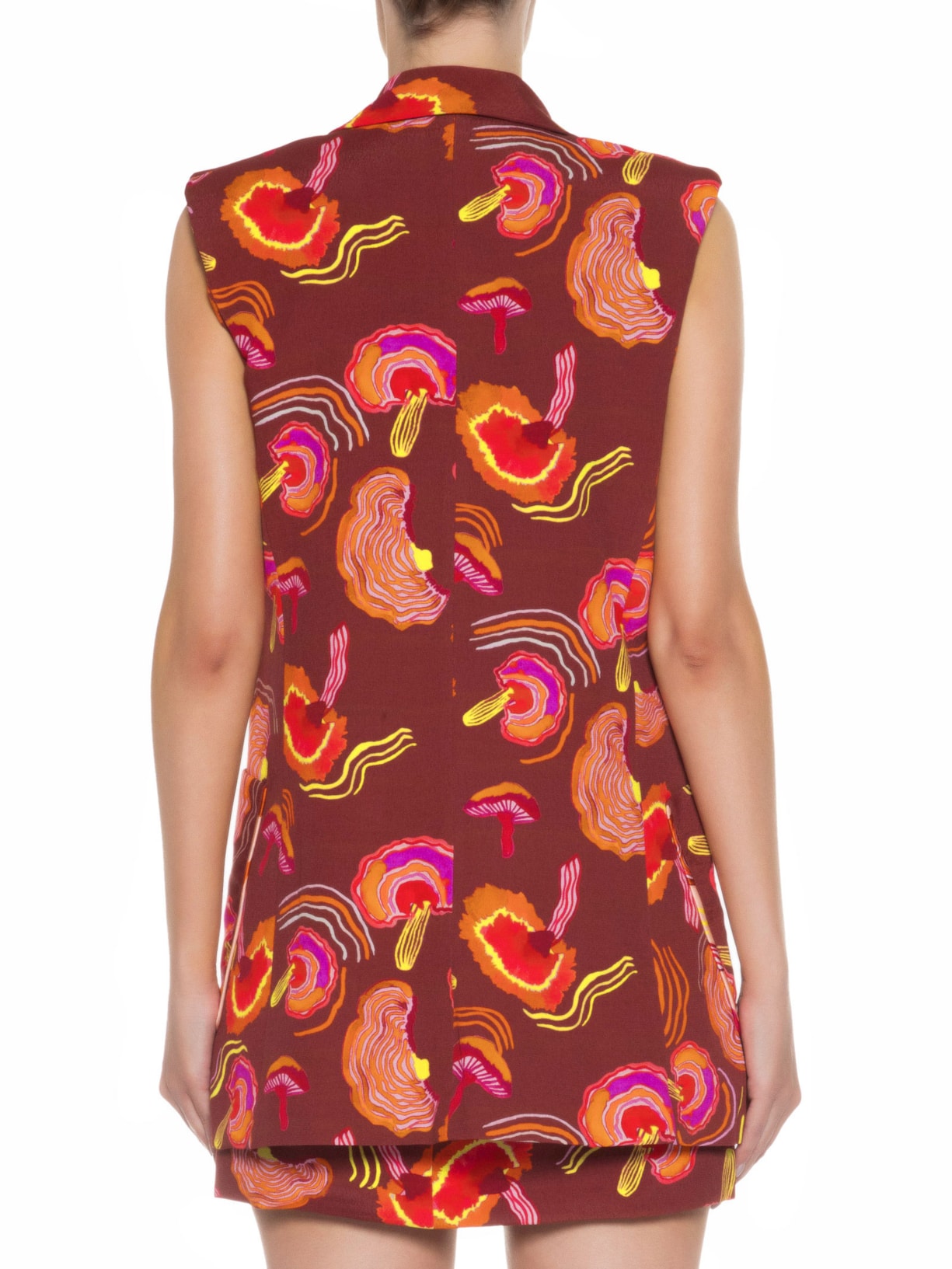 Colete Feminino Oversized Mushroom Brick Marrom Niini