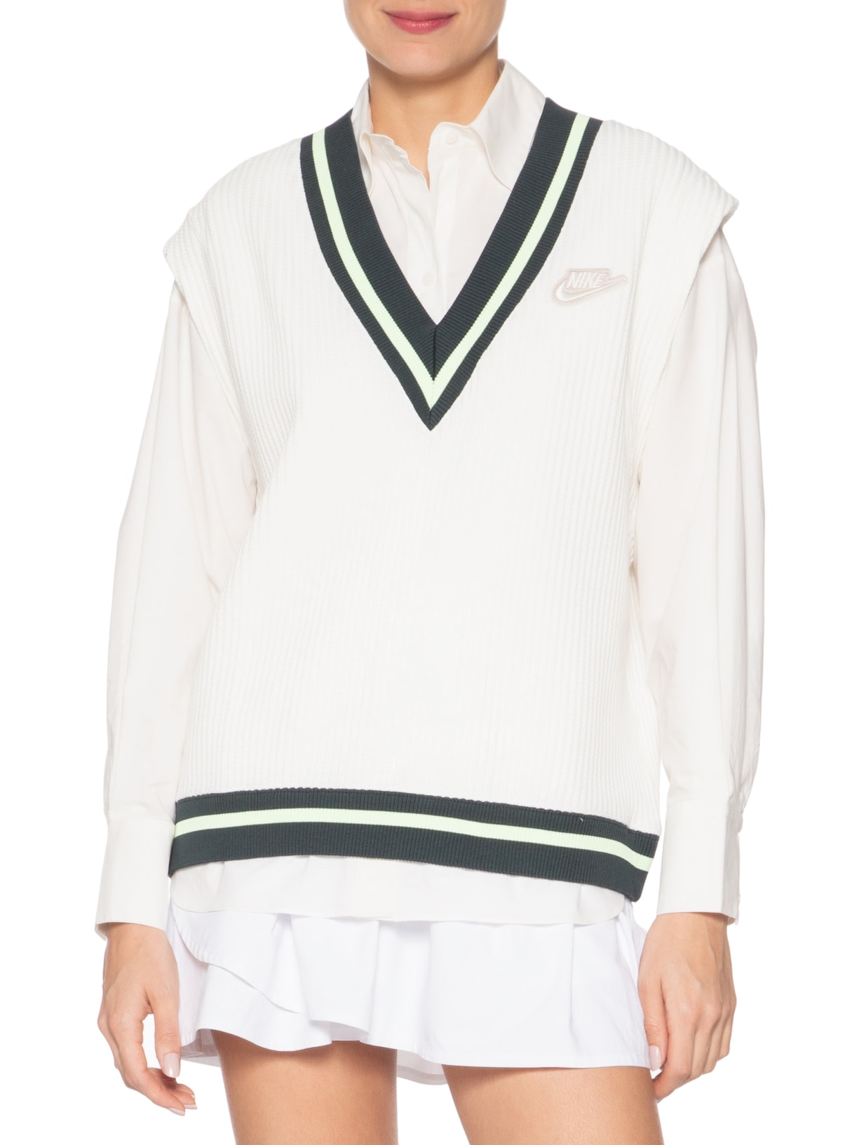 Colete Feminino Prep Branco Nike