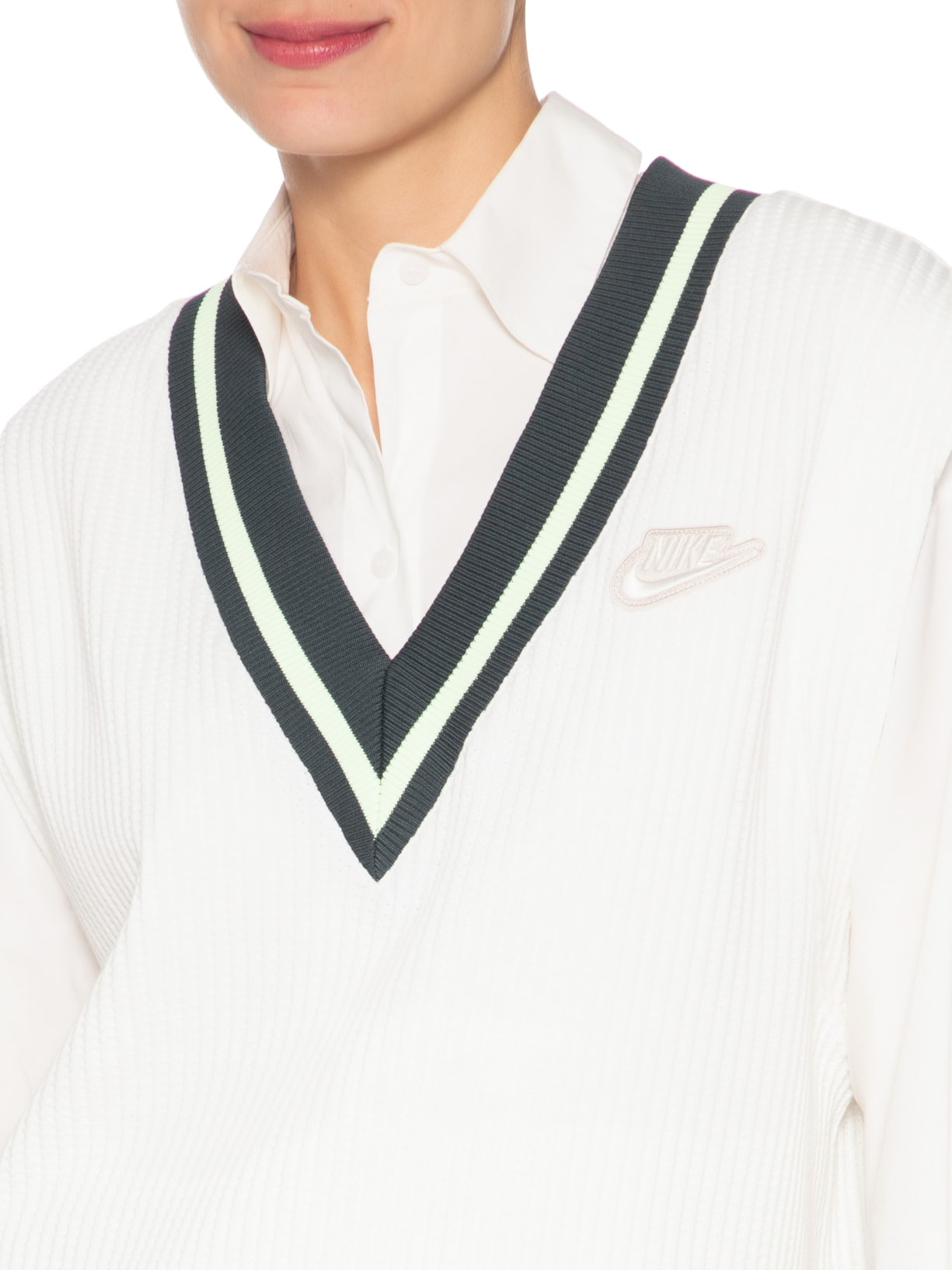 Colete Feminino Prep Branco Nike