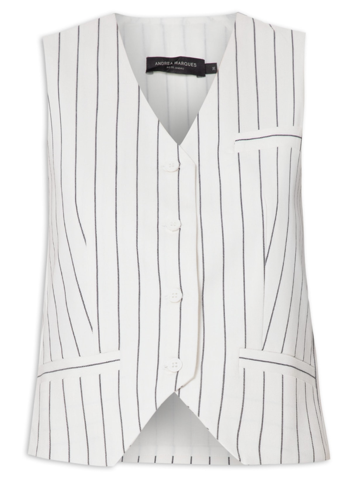 Colete Feminino Reto Curto - Off White