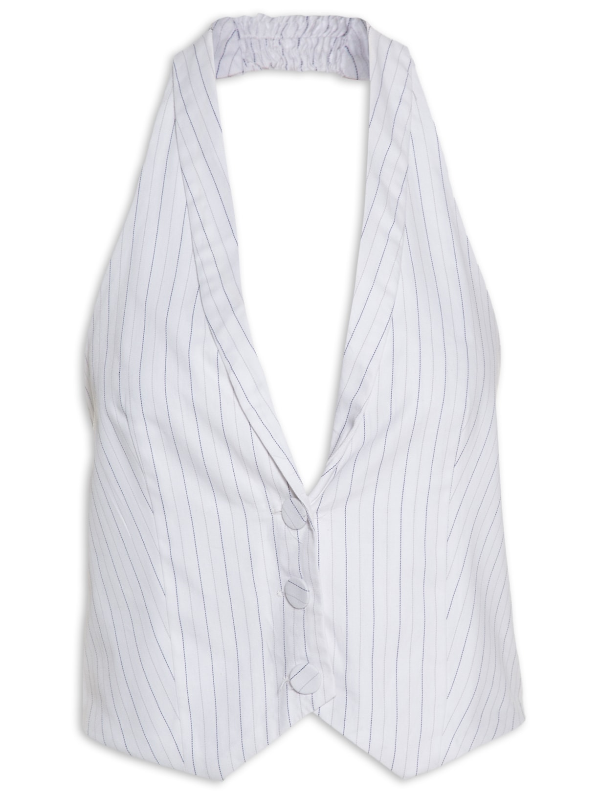 Colete Feminino Risa De Giz Decote Costas - Branco