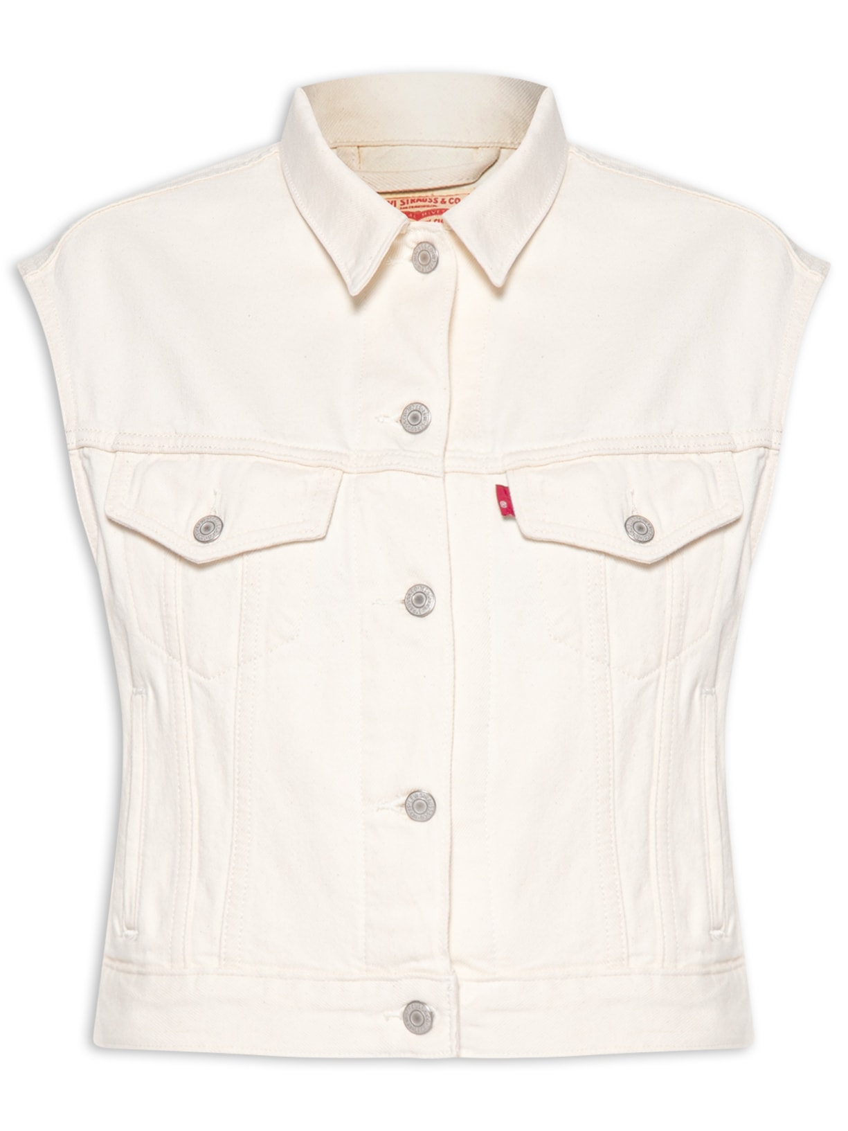 Colete Feminino Shrunken 90s Vest Branco Levi's