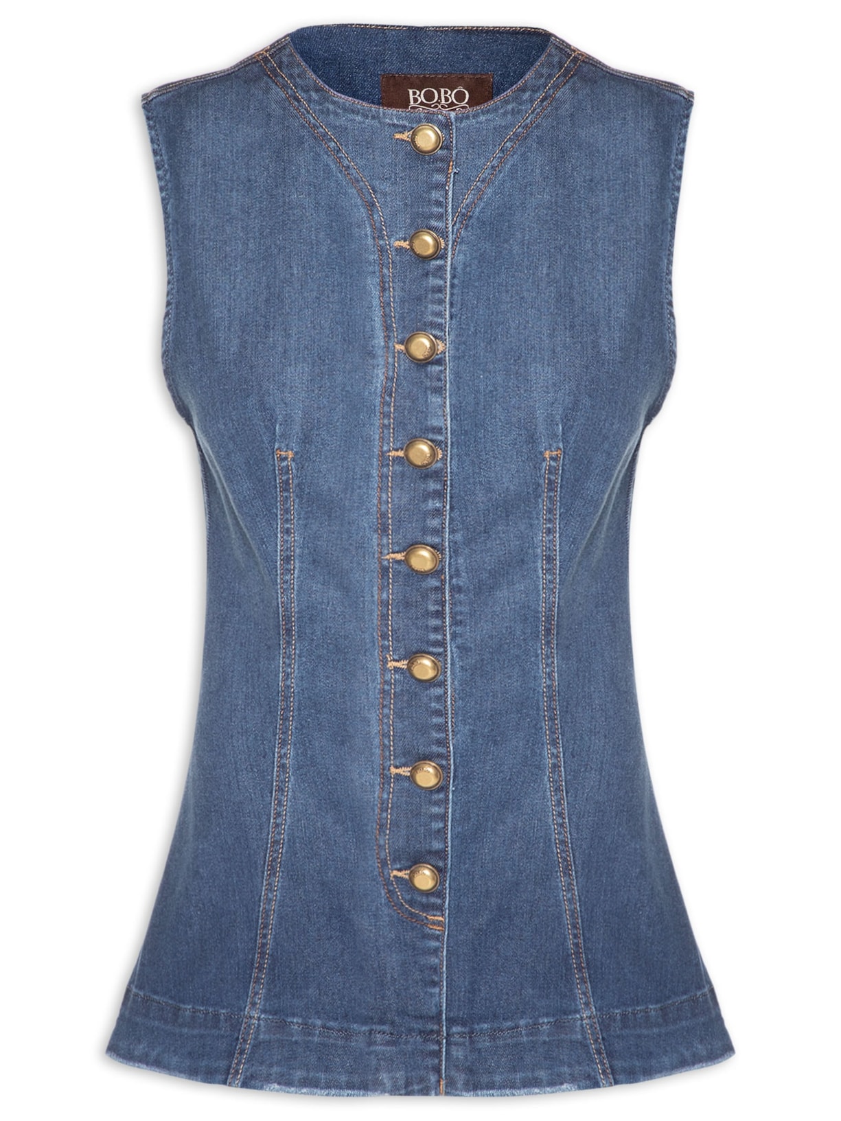 Colete Feminino Sienna Dark Blue Azul Bo.bô