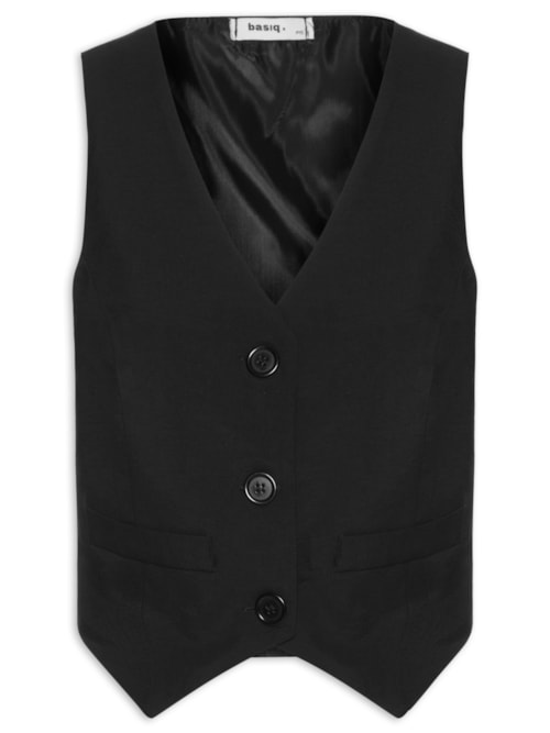 Colete Feminino Social - Preto