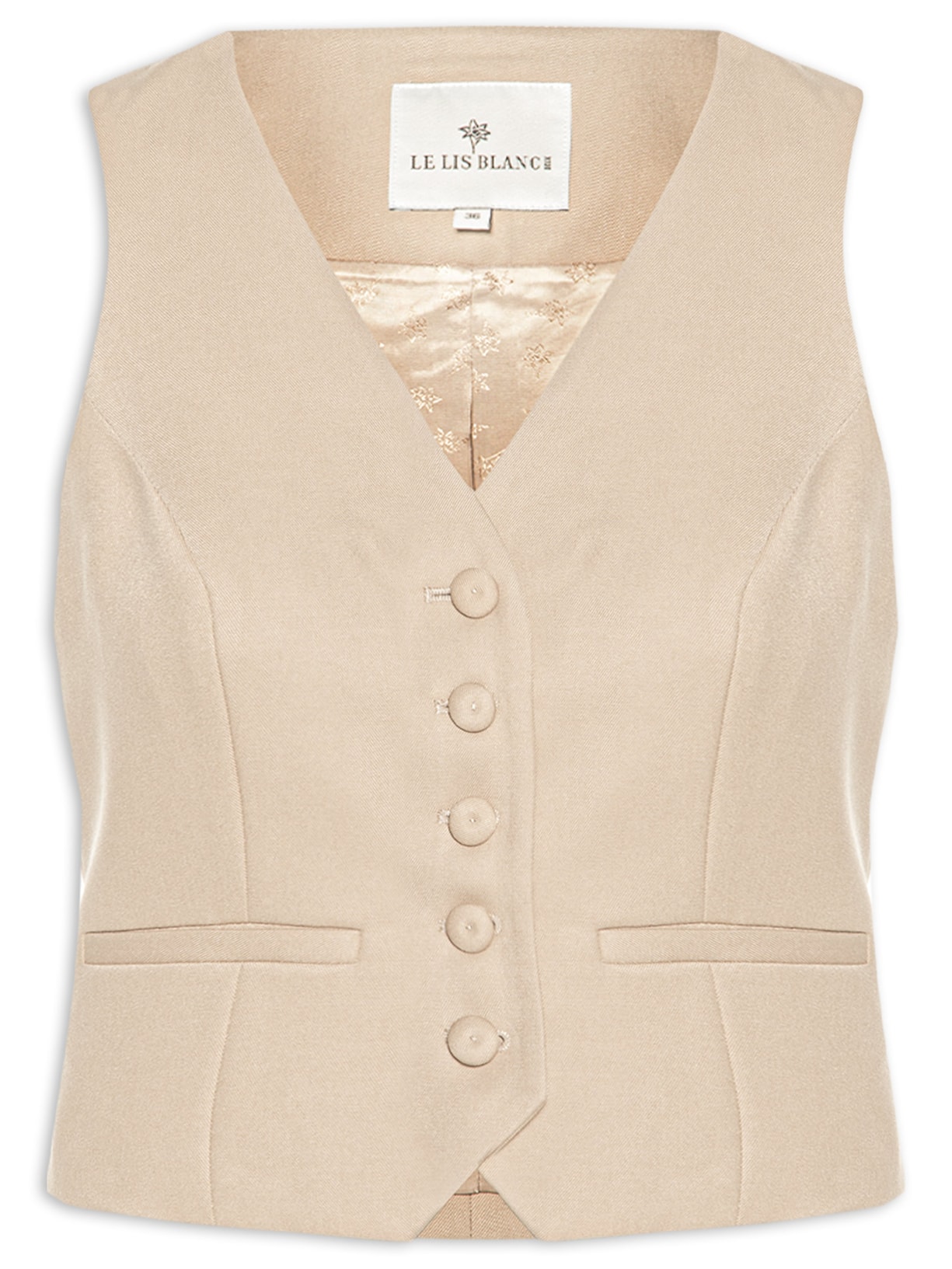 Colete Feminino Stella Bege Le Lis