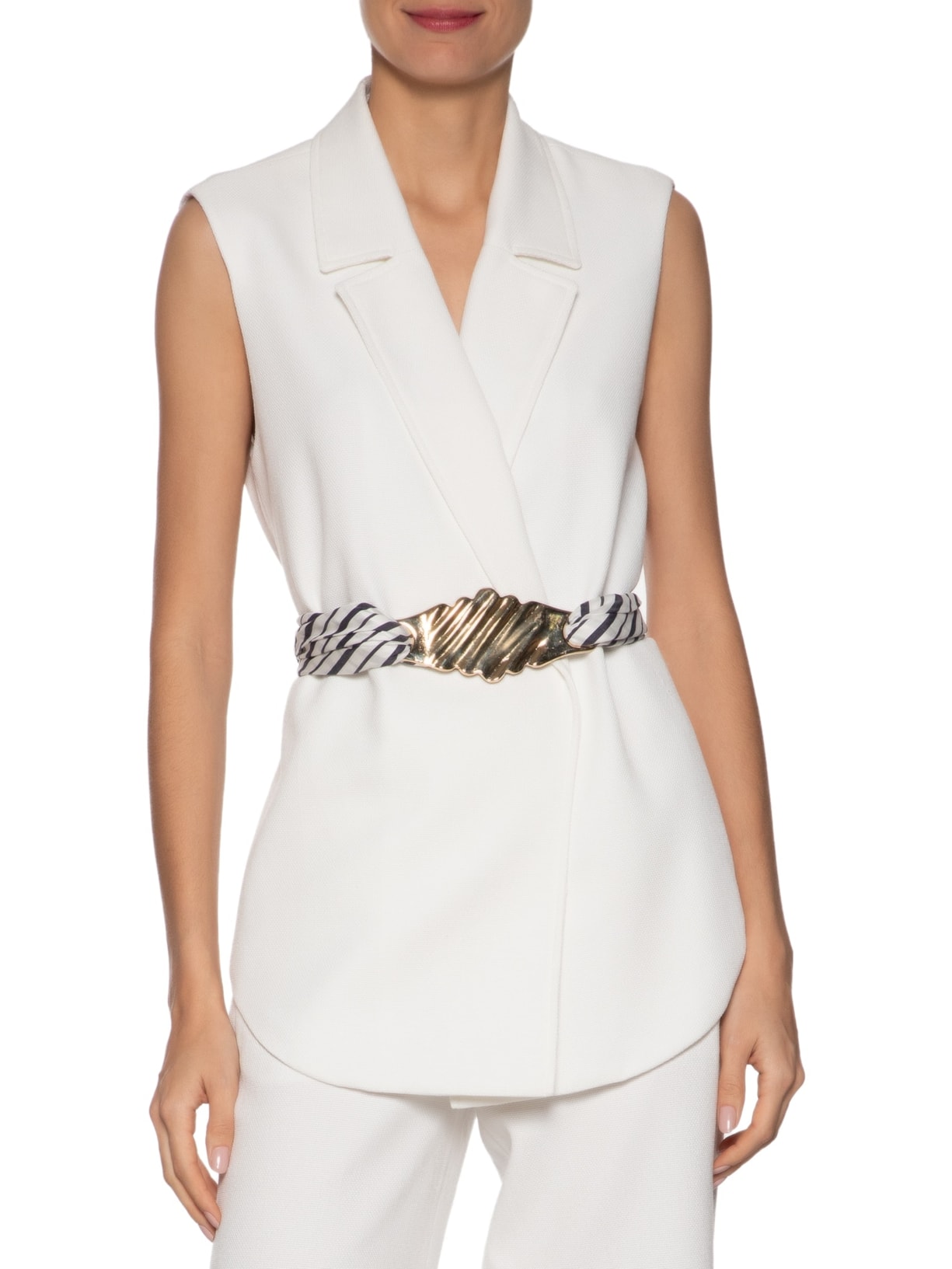 Colete Feminino Sylvie Branco Carol Bassi