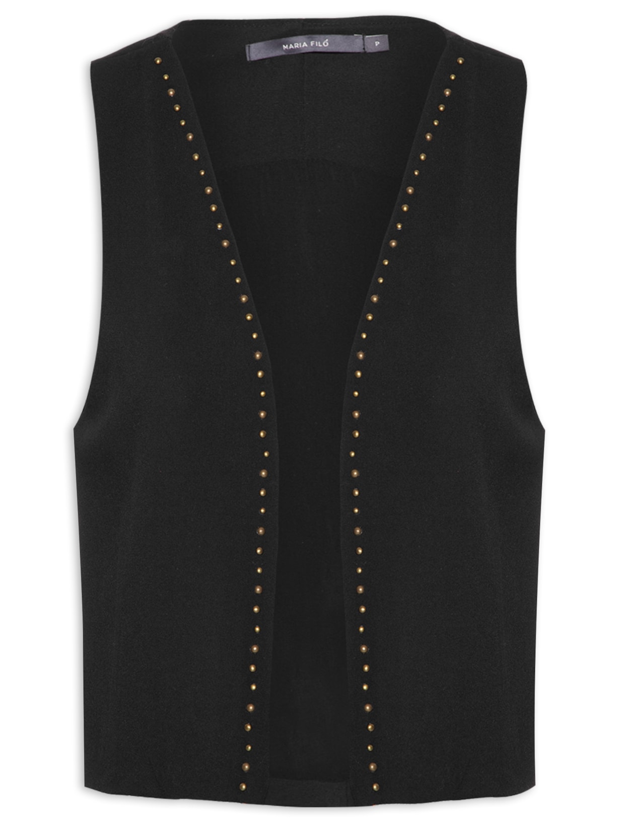 Colete Feminino Tachas - Preto