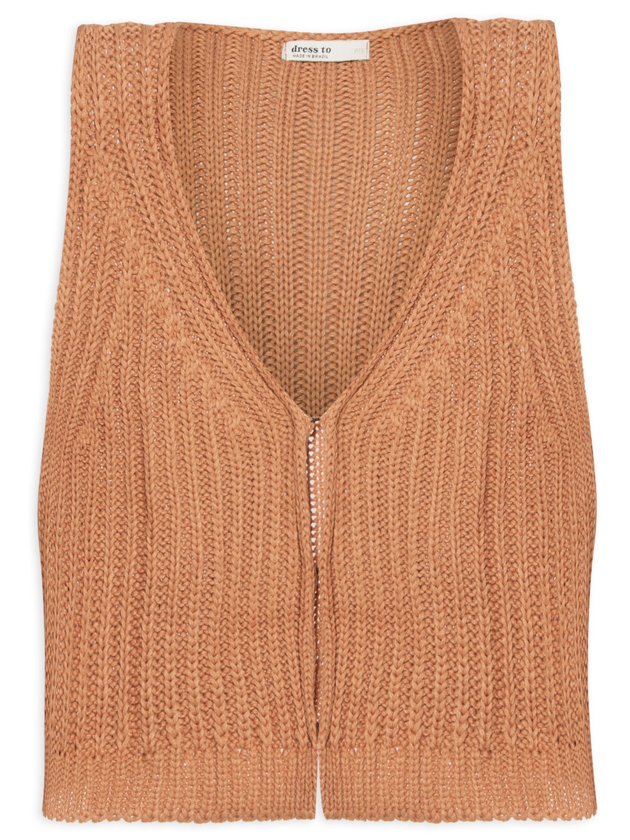 Colete Feminino Tricot - Bege