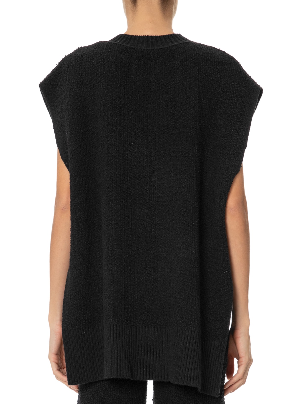 Colete Feminino Tricot Bouclet Preto  Osklen