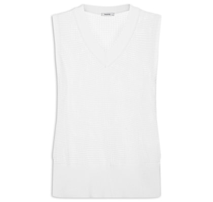 Colete Feminino Tricot - Branco 