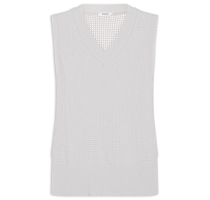 Colete Feminino Tricot - Cinza