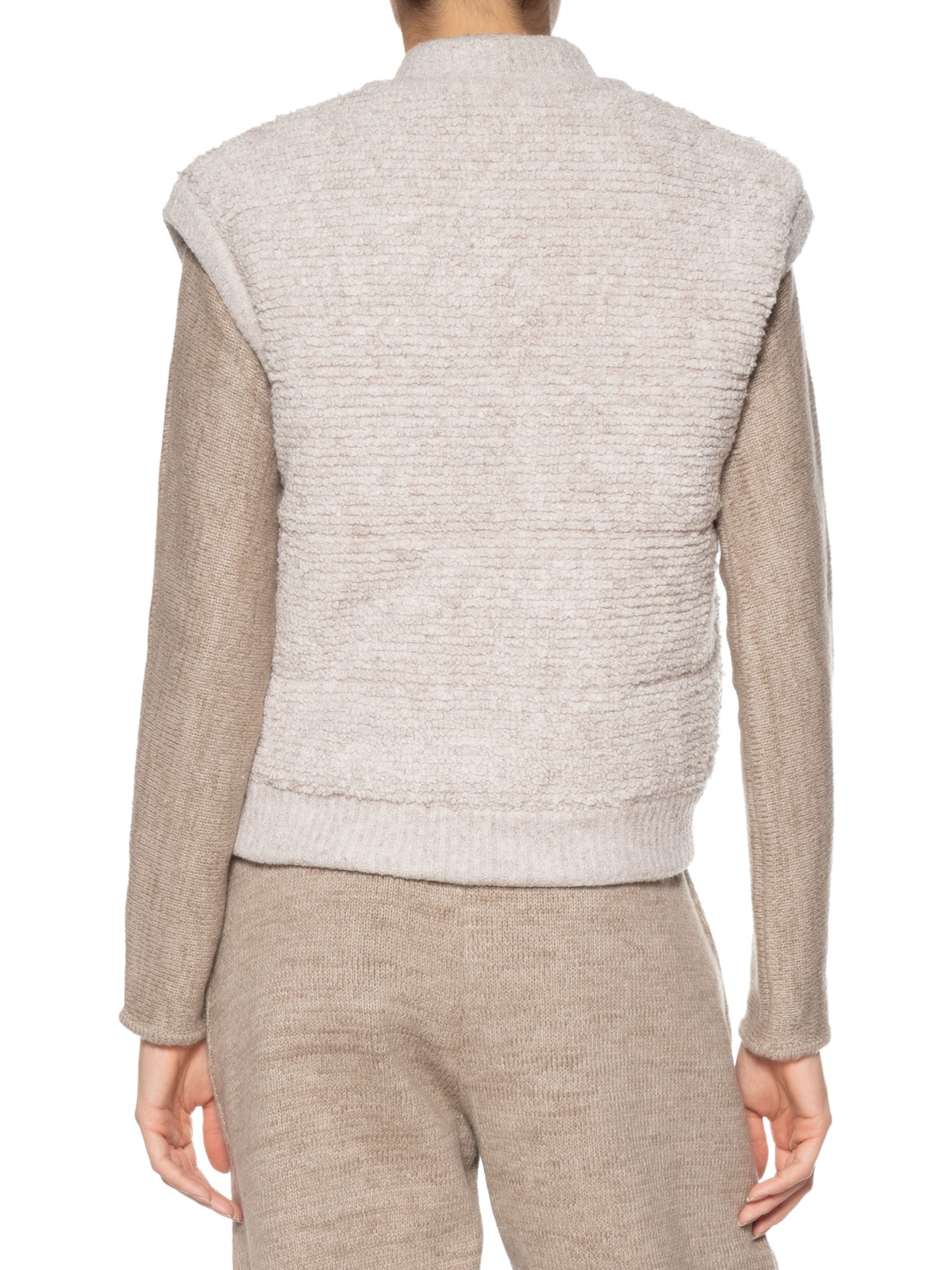 Colete Feminino Tricot Lurly Bege Andrea Bogosian