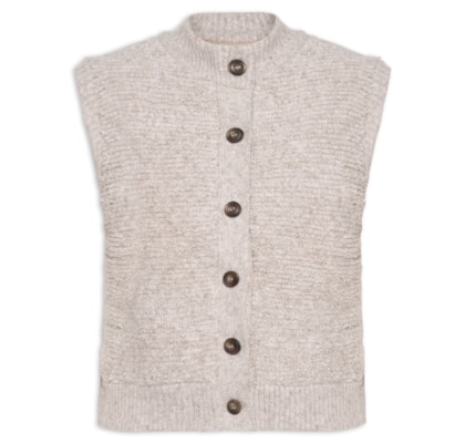 Colete Feminino Tricot Lurly - Bege