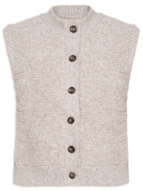 Colete Feminino Tricot Lurly - Bege