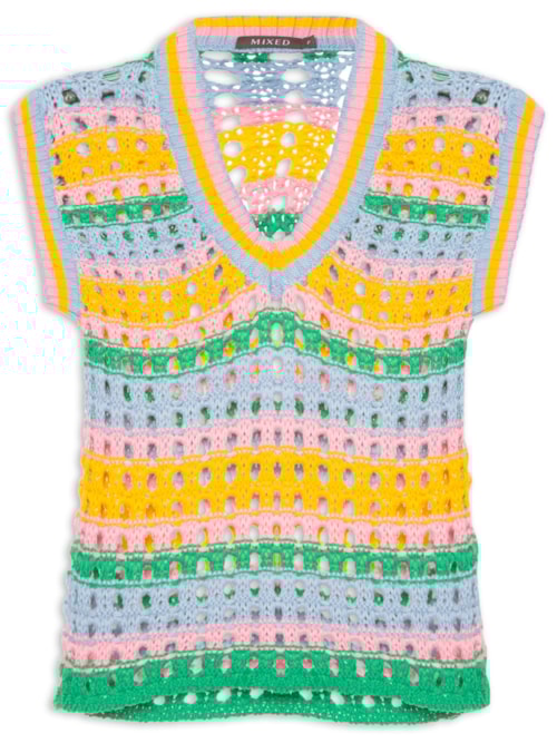 Colete Feminino Tricot Maysa - Verde