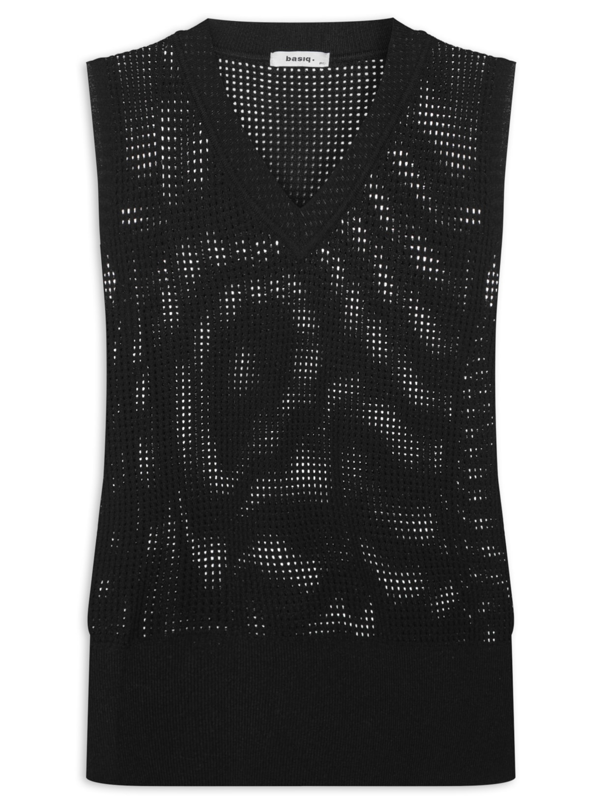 Colete Feminino Tricot - Preto