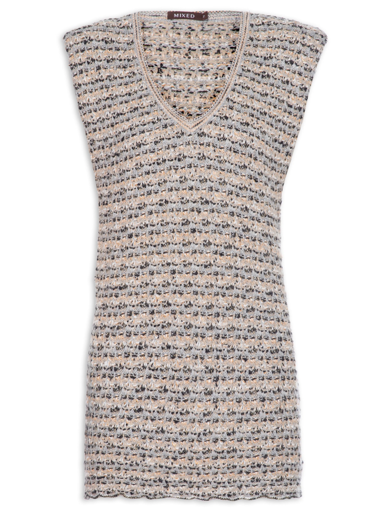 Colete Feminino Tricot Tear Soho - Cinza