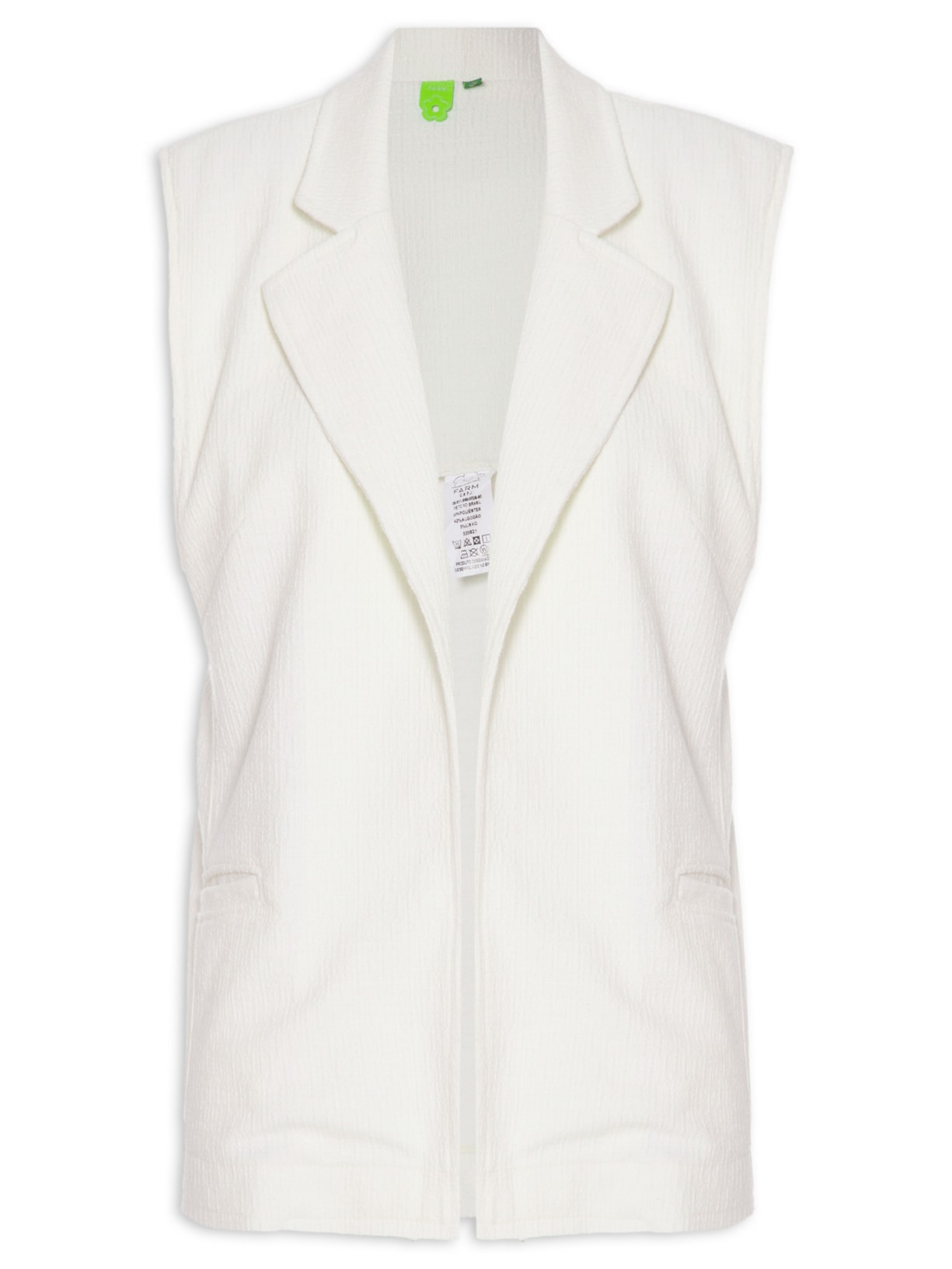 Colete Feminino Tweed - Off White