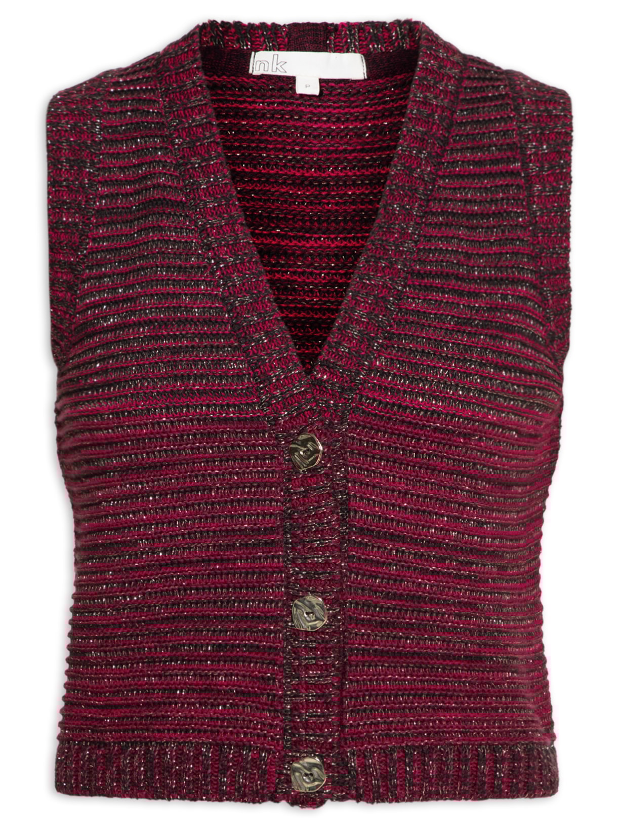 Colete Feminino Tweed Tassia - Rosa