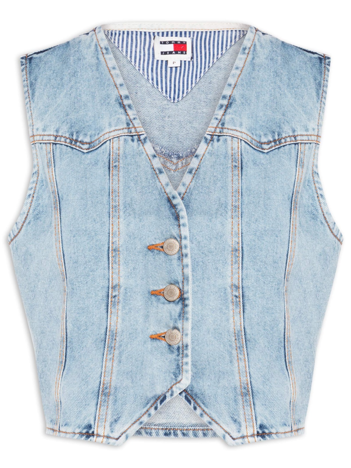 Colete Jeans Feminino Vest BI6113 - Azul