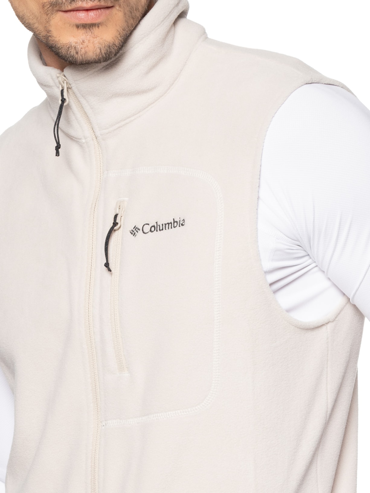 Colete Maculino Fleece Fast Trek™ Vest Bege Columbia